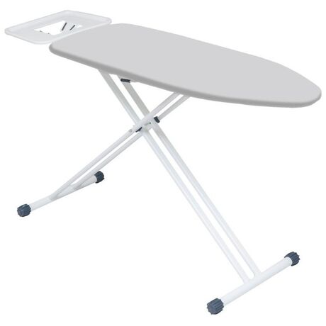 Σιδερώστρα Ατμού XL 150x45x65-95cm Μεταλλική με Επιφάνεια Σιδερώματος 120x45cm 8Kg Σχάρα 43x29cm Διάμετρος Ποδιού Ø34mm PASSAT SILVER