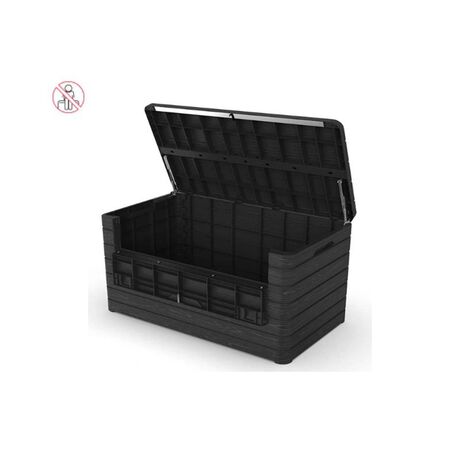 TOOMAX Ιταλίας Πλαστικό Μπαούλο Αποθήκευσης 970lt Βαρέως Τύπου 22,5kg 146x82x85cm MASSIF DOLOMITI 970LT BROWN