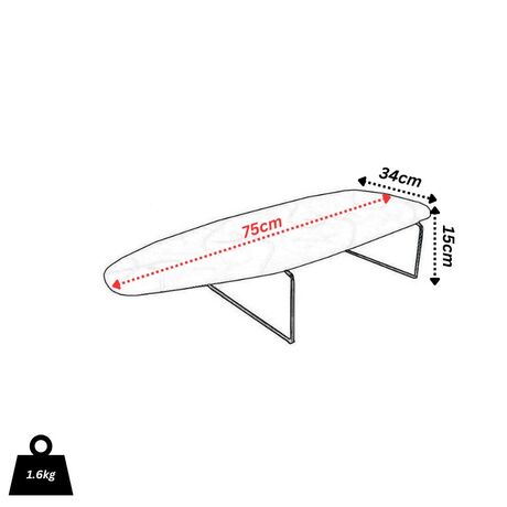 Σιδερώστρα Ατμού ΜΙΝΙ Μεταλλική 75x34x15cm Διάμετρος Σκελετού Ø6mm 1.6kg Επιτραπέζια Blimp