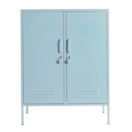 STEELEN COLOR Μεταλλική Ντουλάπα 80x40x90cm Πάχους 0.7mm Εσωτερικού Χώρου με Πόδια Baby Blue
