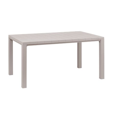 TOOMAX DAVIDE Ορθογώνιο Τραπέζι 147x88x74cm Πλαστικό Βάρος 12.5kg Όψη Φυσικού Ξύλου Taupe Ιταλίας