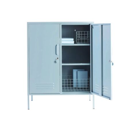 STEELEN COLOR Μεταλλική Ντουλάπα 80x40x90cm Πάχους 0.7mm Εσωτερικού Χώρου με Πόδια Baby Blue