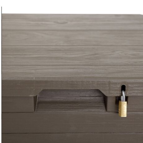 TOOMAX Ιταλίας Πλαστικό Μπαούλο 42.5x45x50cm 90lt 2.7kg MULTIBOX WOODY'S LINE Καφέ