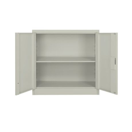 STEELEN LITE Μεταλλική Ντουλάπα 90x40x90cm Πάχους 0.4mm με 1 Ράφι  ΧΩΡΙΣ ΠΟΔΙΑ - 3 Αποθηκευτικοί Χώροι