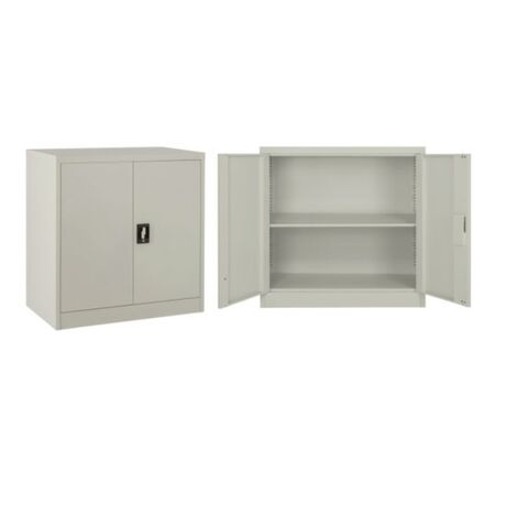 STEELEN LITE Μεταλλική Ντουλάπα 90x40x90cm Πάχους 0.4mm με 1 Ράφι  ΧΩΡΙΣ ΠΟΔΙΑ - 3 Αποθηκευτικοί Χώροι