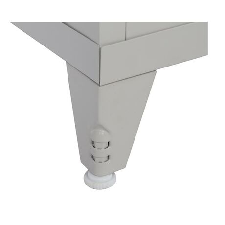 STEELEN LITE Μεταλλική Ντουλάπα 70x40x180cm Πάχους 0.4mm με 4 Ράφια και Ρυθμιζόμενα Πόδια - 5 Αποθηκευτικοί Χώροι