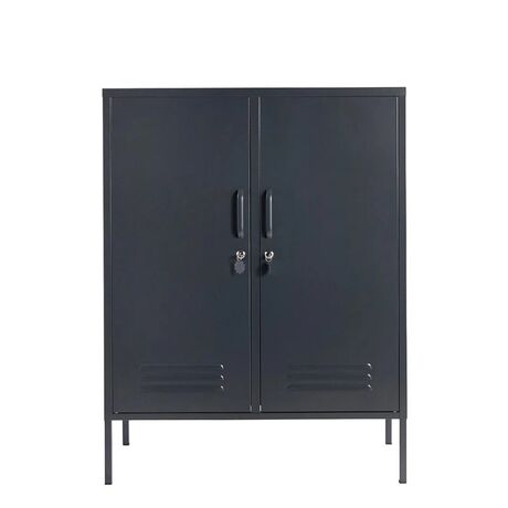 STEELEN COLOR Μεταλλική Ντουλάπα 80x40x90cm Πάχους 0.4mm Εσωτερικού Χώρου με Πόδια Slate Grey