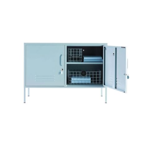 STEELEN COLOR Μεταλλικός Μπουφές 100x40x70cm Πάχους 0.4mm Εσωτερικού Χώρου με Πόδια Baby Blue