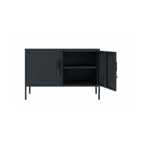 STEELEN COLOR Μεταλλικός Μπουφές 100x40x70cm Πάχους 0.4mm Εσωτερικού Χώρου με Πόδια Slate Grey