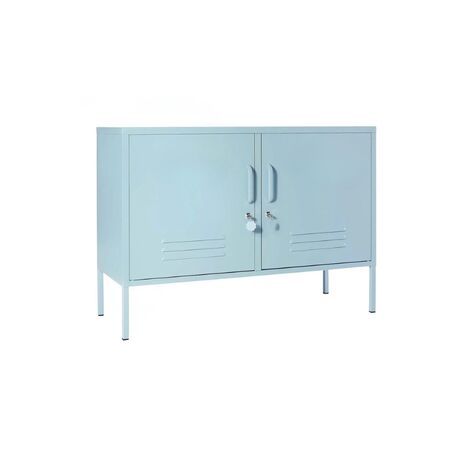 STEELEN COLOR Μεταλλικός Μπουφές 100x40x70cm Πάχους 0.4mm Εσωτερικού Χώρου με Πόδια Baby Blue