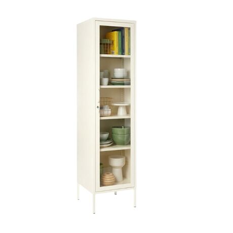 STEELEN COLOR Μεταλλική Ντουλάπα - Βιβλιοθήκη  50x35x190cm Πάχους 0.8mm Εσωτερικού Χώρου με Πόδια White