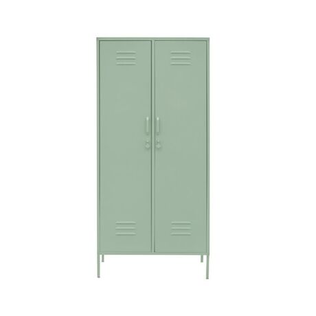 STEELEN COLOR Μεταλλική Ντουλάπα 90x55x190cm Πάχους 0.4mm Εσωτερικού Χώρου με Πόδια Pastel Green
