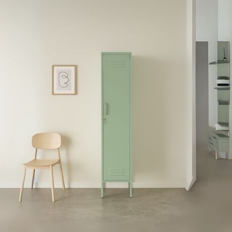 STEELEN COLOR Μεταλλική Ντουλάπα 40x45x190cm Πάχους 0.4mm Εσωτερικού Χώρου με Πόδια Pastel Green