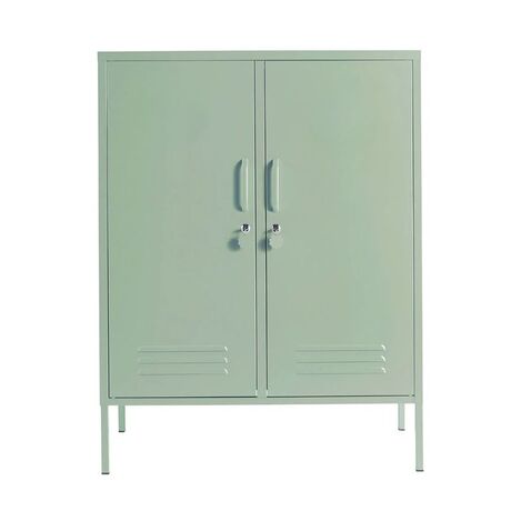 STEELEN COLOR Μεταλλική Ντουλάπα 80x40x90cm Πάχους 0.4mm Εσωτερικού Χώρου με Πόδια Pastel Green