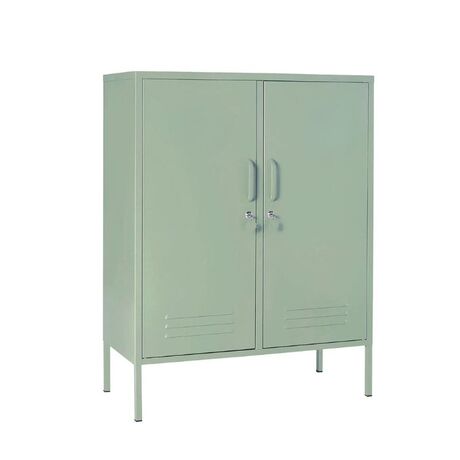 STEELEN COLOR Μεταλλική Ντουλάπα 80x40x90cm Πάχους 0.4mm Εσωτερικού Χώρου με Πόδια Pastel Green