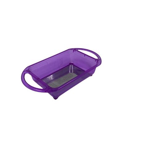 Σουρωτήρι 47x24x10cm inox-πλαστικό Μωβ