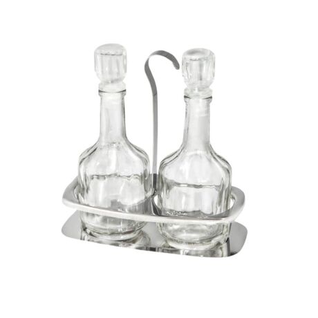Λαδόξυδο 15,5x7x18cm Γυαλί+Ανοξείδωτο Ατσάλι
