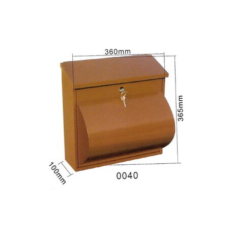 Γραμματοκιβώτιο μεταλλικό 36x36,5x10cm