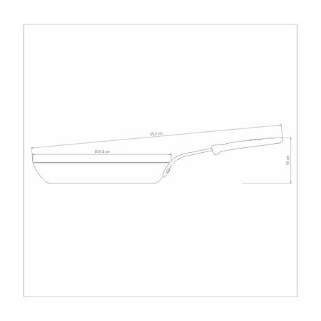 TRAMONTINA Τηγάνι Professional από Μαντέμι Iron Ø30 Durprotect - 2.5lt Μαύρο