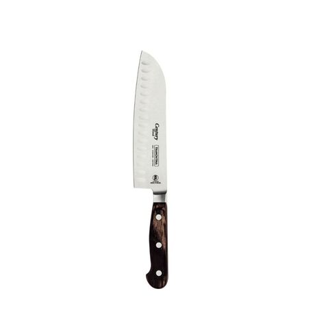 TRAMONTINA Μαχαίρι Santoku Century Wood με Λεία Ανοξείδωτη Λεπίδα 18cm (7") και Ξύλινη Λαβή