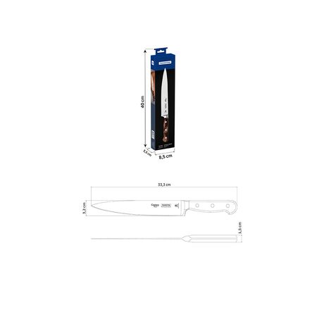TRAMONTINA Μαχαίρι Γενικής Χρήσης Century Wood 20.3cm (8") με Σφυρήλατη Ανοξείδωτη Λεπίδα και Ξύλινη Λαβή