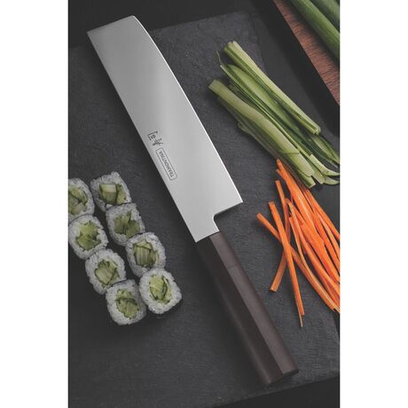 TRAMONTINA Μαχαίρι Sushi Nakiri 17.8cm (7") με Ανοξείδωτη Λεπίδα & Πλαστική Αντιμοκροβιακή Λαβή