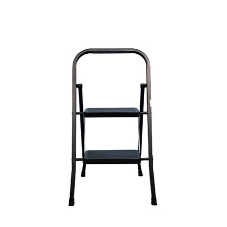 VESTA ΤΙΚΟ Σκαλοσκαμπό Μεταλλικό  45x50x80cm με 2 Σκαλιά MAX Αντοχή 150kg Βάρος 3.3kg Μαύρο