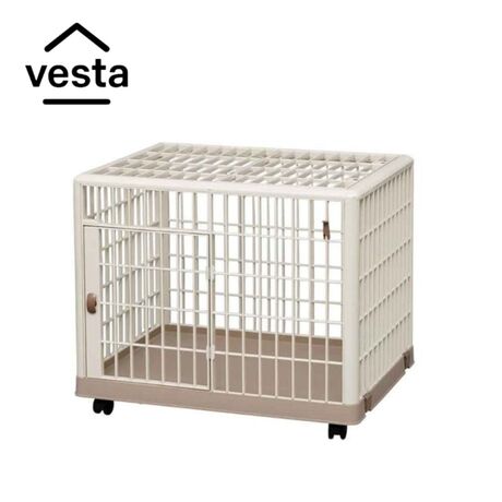 VESTA Κλουβί Περιορισμού και Περίφραξης Κατοικιδίου 65x50x56cm Πλαστικό ABS με Ρόδες 7.5kg PetCage 1 Small/Medium ΜπεζVESTA Κλουβί Περιορισμού και Περίφραξης Κατοικιδίου 65x50x56cm Πλαστικό ABS με Ρόδες 7.5kg PetCage 1 Small/Medium Μπεζ