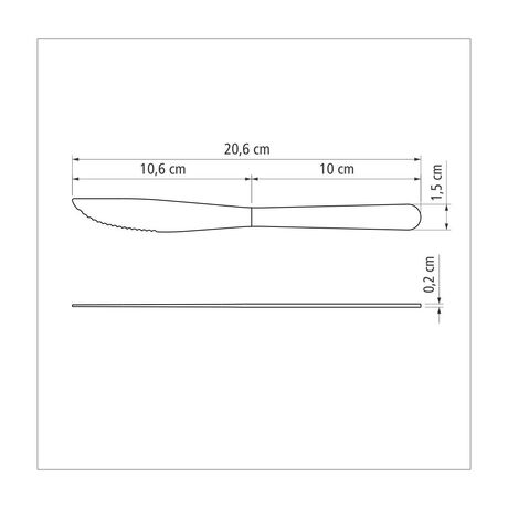TRAMONTINA Malibu Μαχαίρι Φαγητού 10.6cm Inox