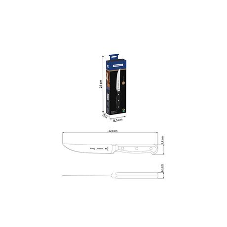 TRAMONTINA Century Μαχαίρι Κρέατος 12.7cm (5") με Μαύρη Πολυανθρακική Λαβή