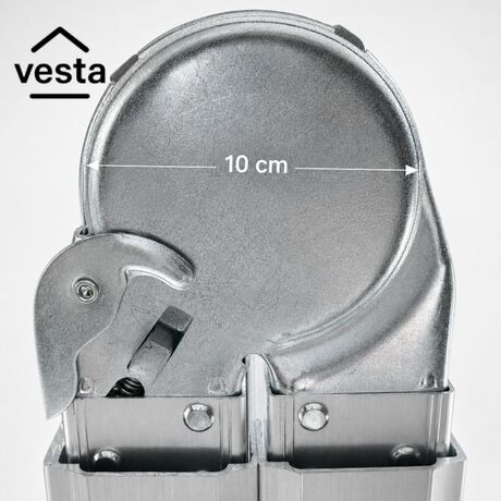 VESTA Σκάλα Αλουμινίου Επαγγελματική 4x4 Σκαλιά Multiuse Μέγιστο Ύψος 398 εκατοστά Αντοχή 150kg Βάρος 9.9kg με Πιστοποίηση EN131