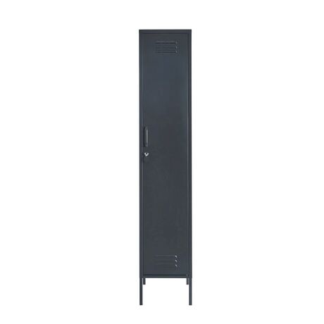 STEELEN COLOR Μεταλλική Ντουλάπα 40x45x190cm Πάχους 0.7mm Εσωτερικού Χώρου με Πόδια Slate Grey