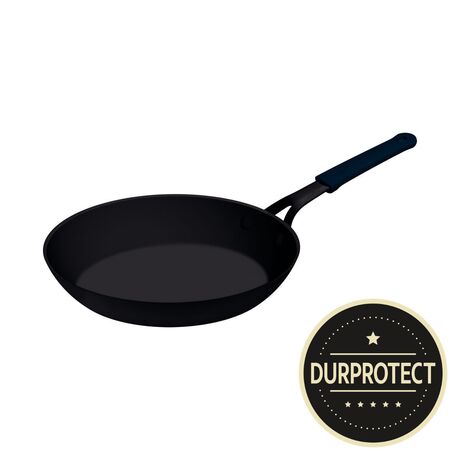TRAMONTINA Τηγάνι από Μαντέμι Professional Iron Ø24 Durprotect - 1.3lt Μαύρο